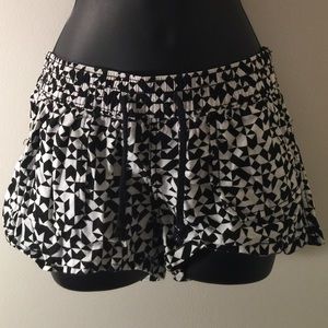 black and white tribal shorts